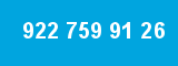 922 759 91 26